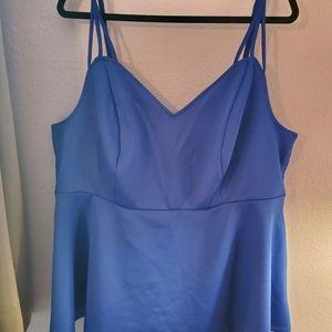 Torrid sz 3 blue peplum top